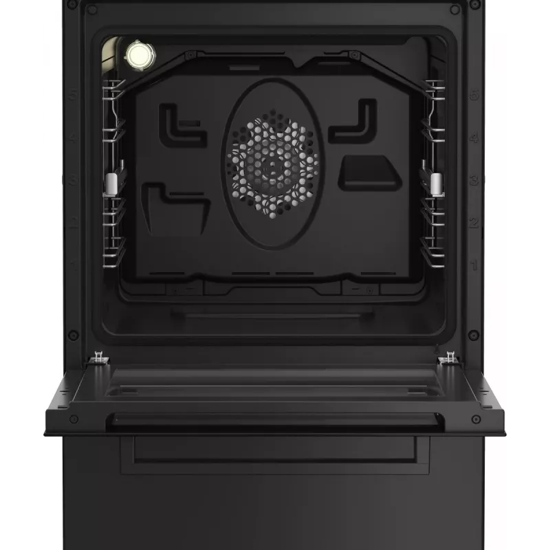 Fogão independente BEKO FSM52331DBDS, placa a gás 4 bicos (2900/2000/2000/1000 W), forno elétrico 60 L, 60 cm, classe de eficiência energética A, preto