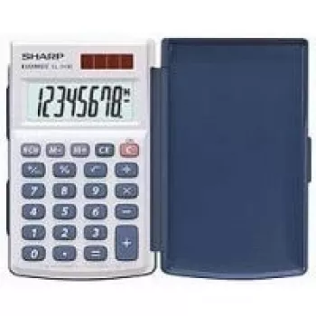 Calculadora Sharp EL-243S de bolso básica prateada