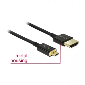 Cabo HDMI DeLOCK 85119 0,25 m Type-A Type-D preto