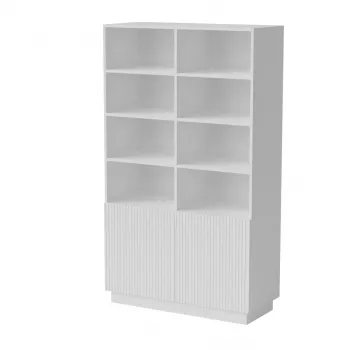 Armário de arrumação Cama Meble LIVERTI estante 100×420×1705 mm branco