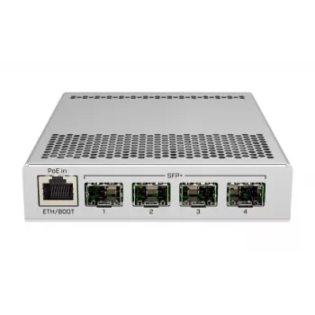 MikroTik | Switch | CRS305-1G-4S+IN | gerido via web | desktop | 1 Gbps (RJ-45) número de portas 1 | número de portas SFP+ 4