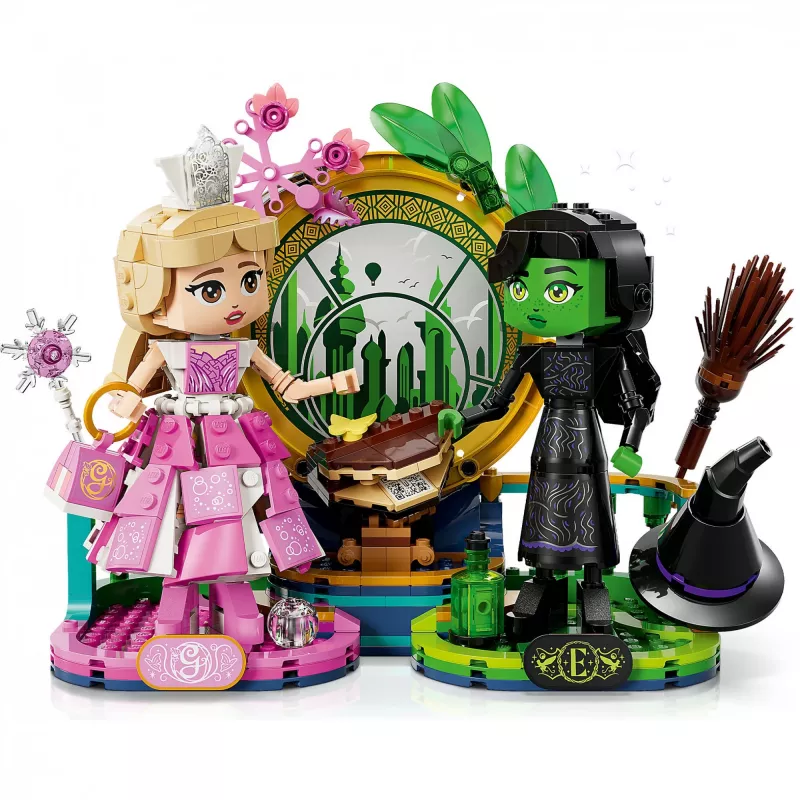 LEGO Wicked Figuras Elphaba e Glinda 75682 – Conjunto de minifiguras de colecionador