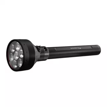 Lanterna de mão Ledlenser P21R preta recarregável LED, 1000 lm, IP68, pilha 32700, feixe de 1100 m