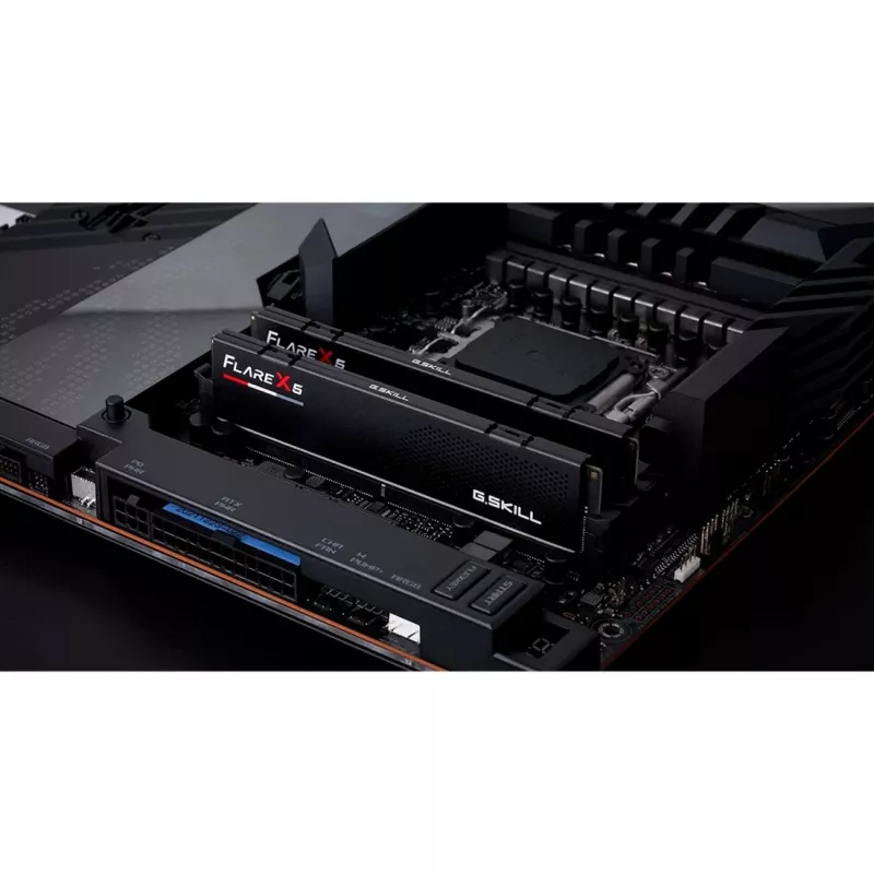 DIMM 32 GB DDR5-6000 (2x 16 GB) kit dual, memória RAM preta, F5-6000J2836G16GX2-FX5, Flare X5, AMD EXPO