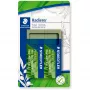 Borracha Staedtler 526 80BK2 verde, pack de 2, sem látex e ftalatos