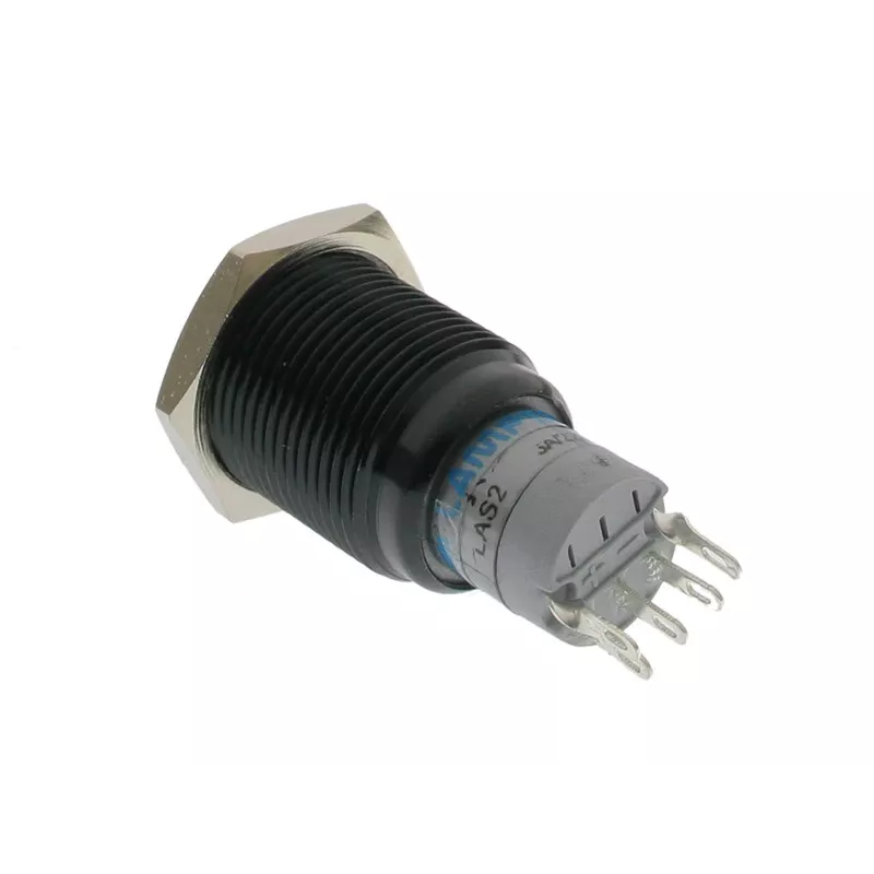 Lamptron LAMP-SW1616L-H botão / interruptor antivandalismo, 16 mm, Blackline, laranja