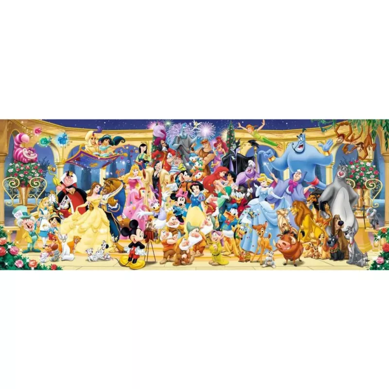 Puzzle Panorama - Fotografia de grupo Disney (1000 peças)