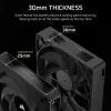 Ventoinha Corsair iCUE LINK RX120 MAX 12 cm preta, 3 unid., 400–2000 rpm