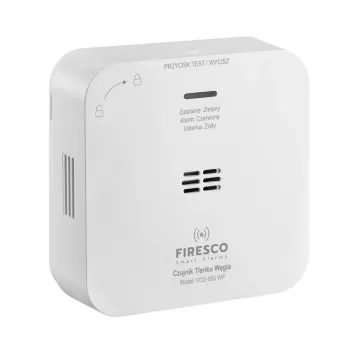 Detetor de monóxido de carbono com função de comunicação FCO-850 WF