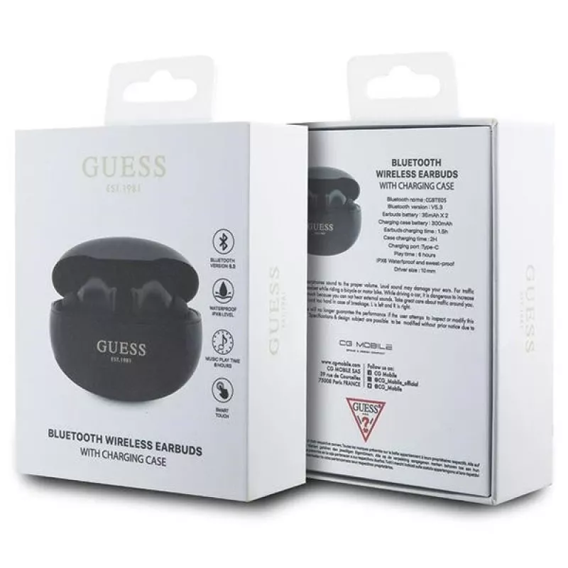 Auscultadores Guess GUTWST50EKTWS