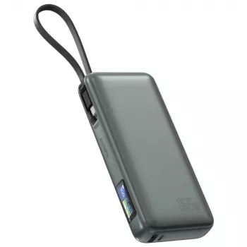 Powerbank 4smarts 541603 — Li‑Ion 20000 mAh, USB‑C + USB‑A, 165W potência total, 5A, cinzento