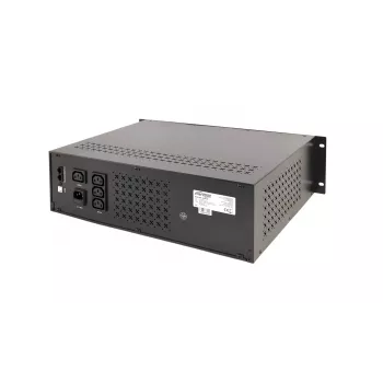 Gembird - UPS Rack 19'' 3,4U 1500VA, 4 saídas IEC 230V, entrada IEC14, RJ11, USB, LCD Line-Interactive 1,5 kVA 900 W 4 tomadas