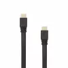 Cabo HDMI-HDMI 1.4 plano Sbox M/M 1,5 m HDMI-FLAT-15B preto