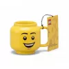 Caneca de cerâmica Room Copenhagen LEGO Happy Boy Small Amarela 40460806 — caneca de cerâmica pequena, design LEGO