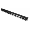 Patch panel Extralink 24 portas U/UTP (UTP) modular, 1U, preto, 482,6 mm de largura
