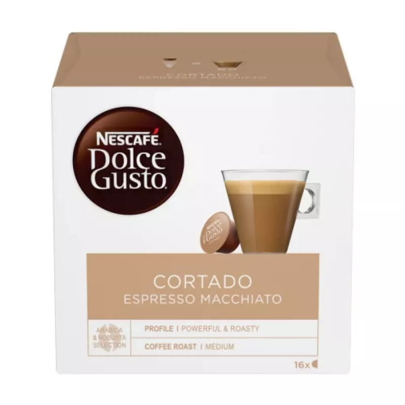 Nescafe Dolce Gusto Cortado Espresso Macchiato café, 16 cápsulas
