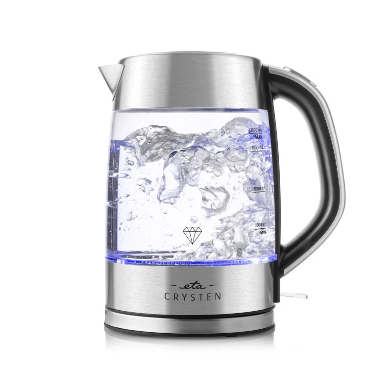 ETA Chaleira elétrica | ETA415490000 Crysten | Elétrica | 2100 W | 1,7 L | Vidro | Base rotativa 360° | Vidro