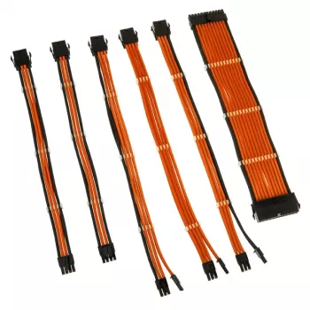 Conjunto de extensão de cabos Kolink Core Adept laranja