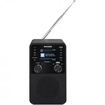 Rádio digital TECHNISAT DigitRadio 317 — preto, receção FM e DAB+