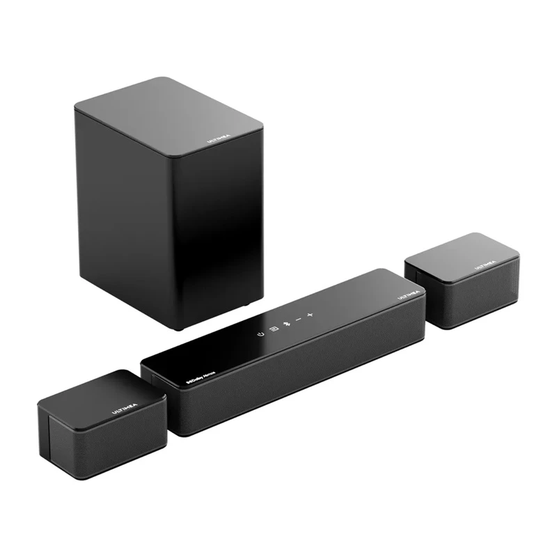 Barra de som Ultimea U2520 5.1 canais com subwoofer sem fios, Dolby Atmos, controlo por APP, preto