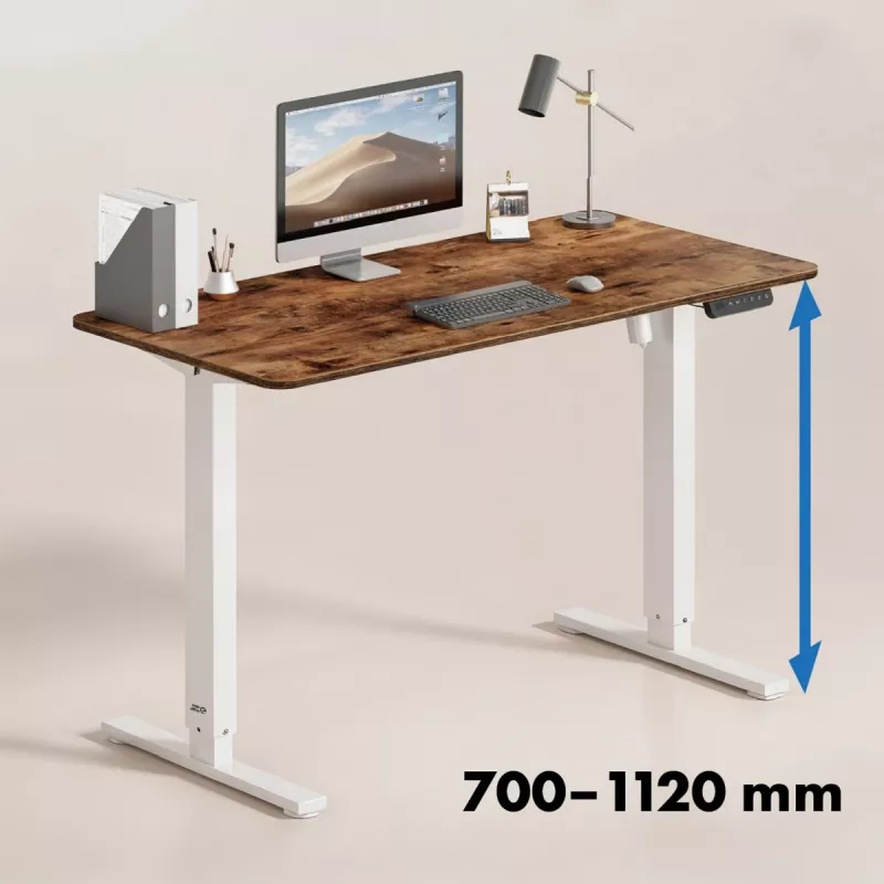 Secretária com ajuste elétrico de altura ergo office ER-400 W — altura máx. 1160 mm, carga máx. 80 kg
