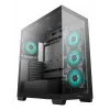 Caixa de PC DeepCool CG580 4F Midi Tower — ATX/ITX/MicroATX, vidro temperado, ventoinhas 3×120mm+1×120mm, 2×3,5 polegadas & 2×2,5 polegadas, USB-A×2 USB-C×1, preto