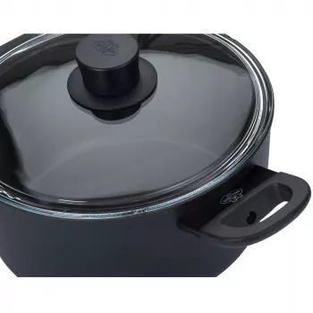 Panela BALLARINI 75002-920-0 redonda preta alumínio 20 cm