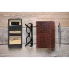 Capa para smartphone man and wood para Samsung Galaxy Note 8 — ébano branco acabamento preto