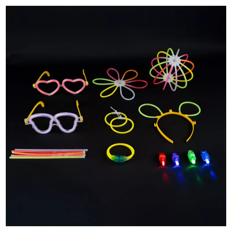 RealPower 495549 Glow Sticks Big Party Box, 488 unid.