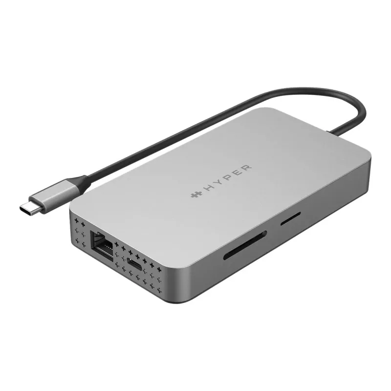 Hyper | HyperDrive Universal USB-C 10-in1 Dual HDMI Mobile Dock | Ethernet LAN (RJ-45) portas 1 | HDMI portas número 2