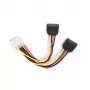 Cabo SATA Gembird CC-SATA-PSY-0.3M Multicolor