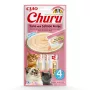 INABA Churu atum com salmão - Petiscos para gatos - 4x14 g