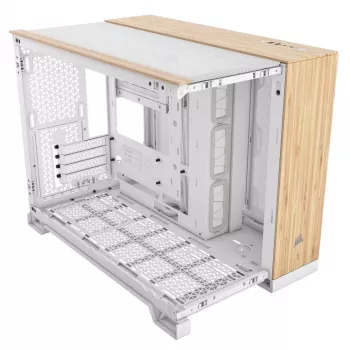 Caixa de computador Corsair CC-9011288-WW Midi Tower bambu, branco
