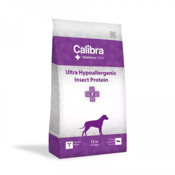 CALIBRA Veterinary Diets Dog Ultra-Hypoallergenic Insect - Ração seca para cães - 12 kg