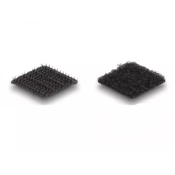Pontos de velcro DeLOCK quadrados autoadesivos 64 unid. preto