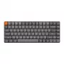 Keychron K3 Max K3M-H3 teclado mecânico sem fios, tri-mode, 75 %, Gateron Brown low profile, RGB, preto
