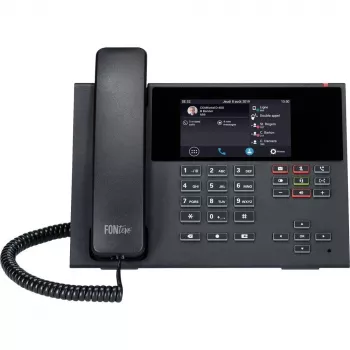 Telefone analógico Auerswald COMfortel D-400 preto