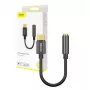 Adaptador de cabo Baseus CATL54-01 Type-C para 3,5 mm, preto
