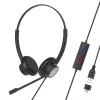 Headset com fios Tellur Voice 320 binaural preto