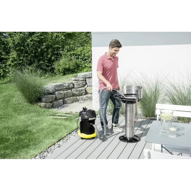 Aspirador a seco Karcher AD 4 Premium — 17 l, 600 W, sem saco, tubo metálico, tubo cromado
