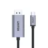 Adaptador de cabo UNITEK V1409A USB-C DisplayPort preto, cinzento