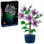 Conjunto de construção LEGO Botanical Hibiscus Flower 10372 – 660 peças, modelo de exposição, 250×360×130 mm