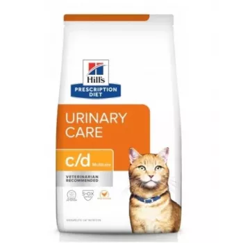HILL'S PRESCRIPTION DIET Feline c/d Urinary Care Multicare Alimento seco para gatos frango 8 kg