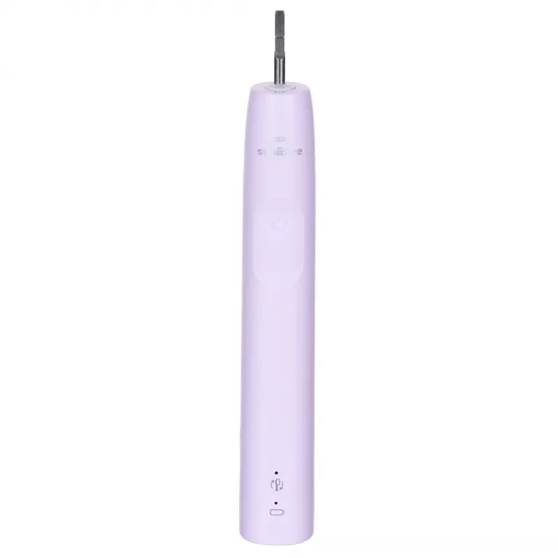 Escova de dentes elétrica sónica Philips 3100 series HX3671/11 com sensor de pressão, bateria de iões de lítio integrada, 1 cabeça de escova, branco/rosa