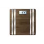 Balança de pessoa eletrónica Medisana BS 552 — cor prateada com superfície de bambu, máx. 180 kg, precisão de 100 g, Bluetooth, IMC, composição corporal