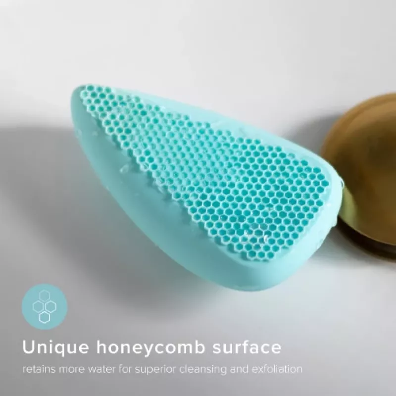 Escova de limpeza facial Homedics FAC-350-EUA Honeycomb Silicon, cabeça de silicone em favo para limpeza suave