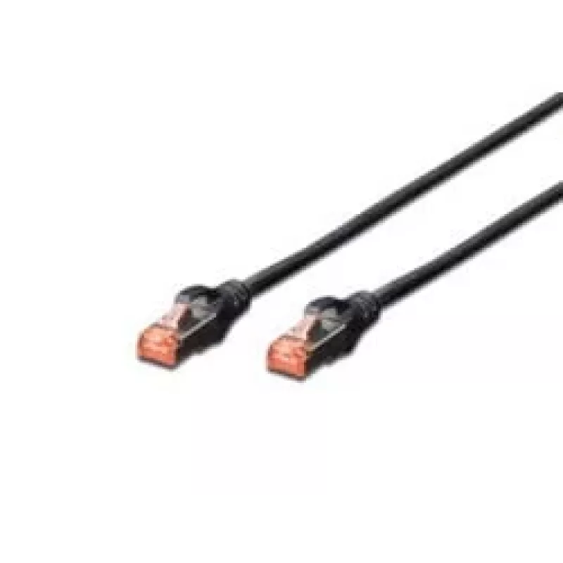Digitus DK-1644-050-BL-10 CAT 6 S/FTP cabo de rede 5 m, preto, pack de 10