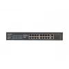 Lanberg RSFE-16P-2C-250 switch PoE+ não gerido, 16x 10/100 PoE+, 2x combo Gigabit, 250 W, rack 1U
