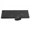 Teclado e rato Inca IWS-519 incluído Office RF Wireless QWERTY turco preto