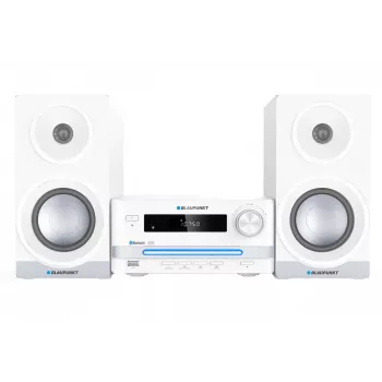 Micro-sistema de áudio doméstico BLAUPUNKT MS16BT 15 W, CD/USB/MP3, Bluetooth, FM RDS, branco